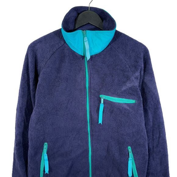 Vintage Women's Two Tone Full Zip Fleece Jacket - Picture 2 of 7